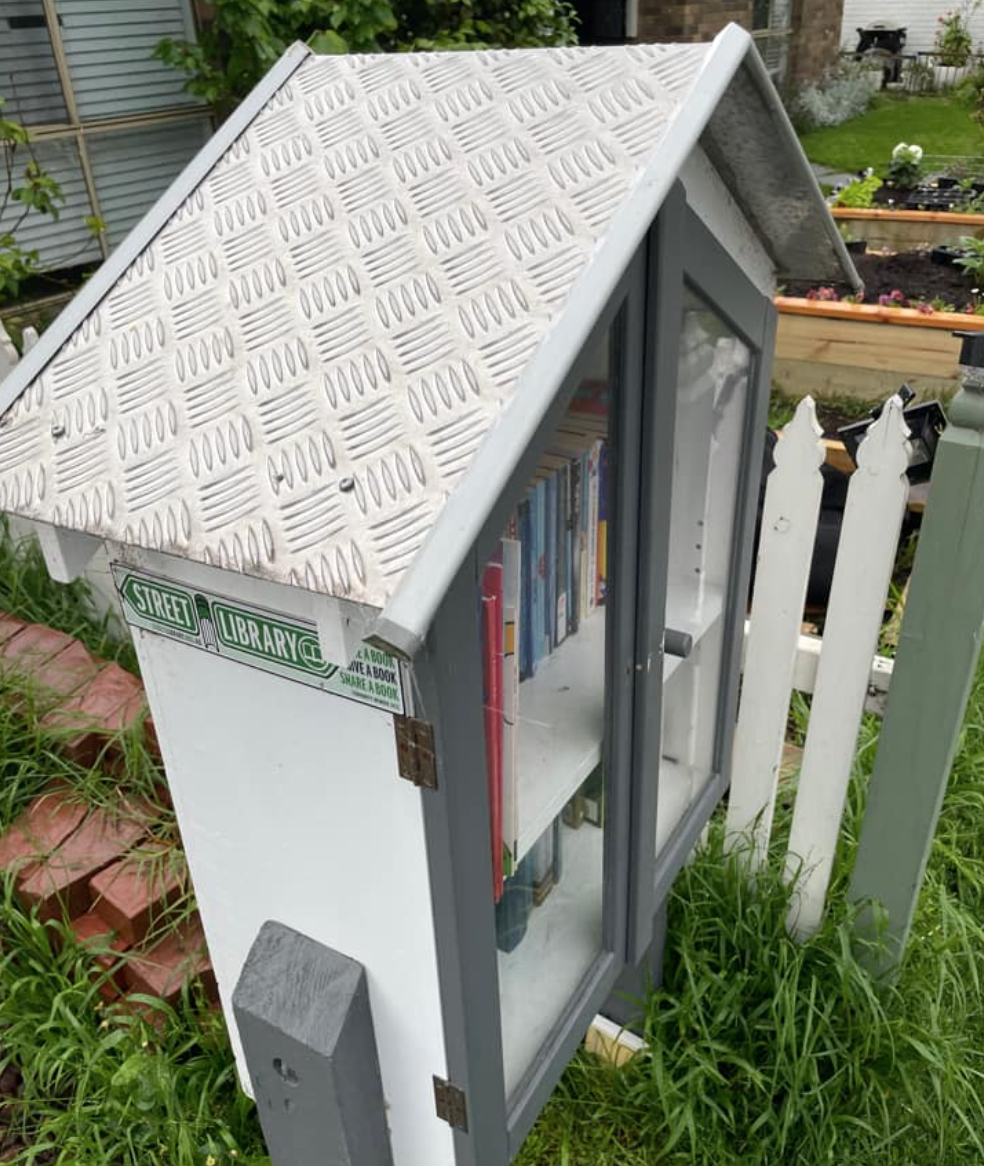 A Street Library with a weather-proof eave