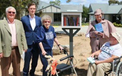 Street library launch at our aged care facility in Portarlington | Arcare