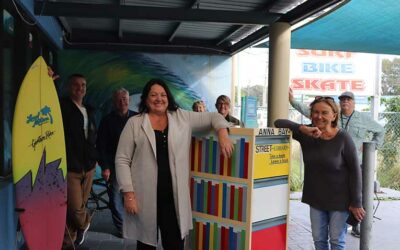 Street Library Installed at Anna Bay Surf Bike and Skate