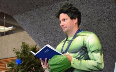 Library worker dressed as The Hulk helps save man from cardiac arrest