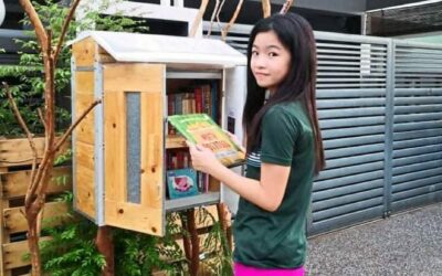Former Malaysian rhythmic gymnast builds a Street Library in her neighbourhood