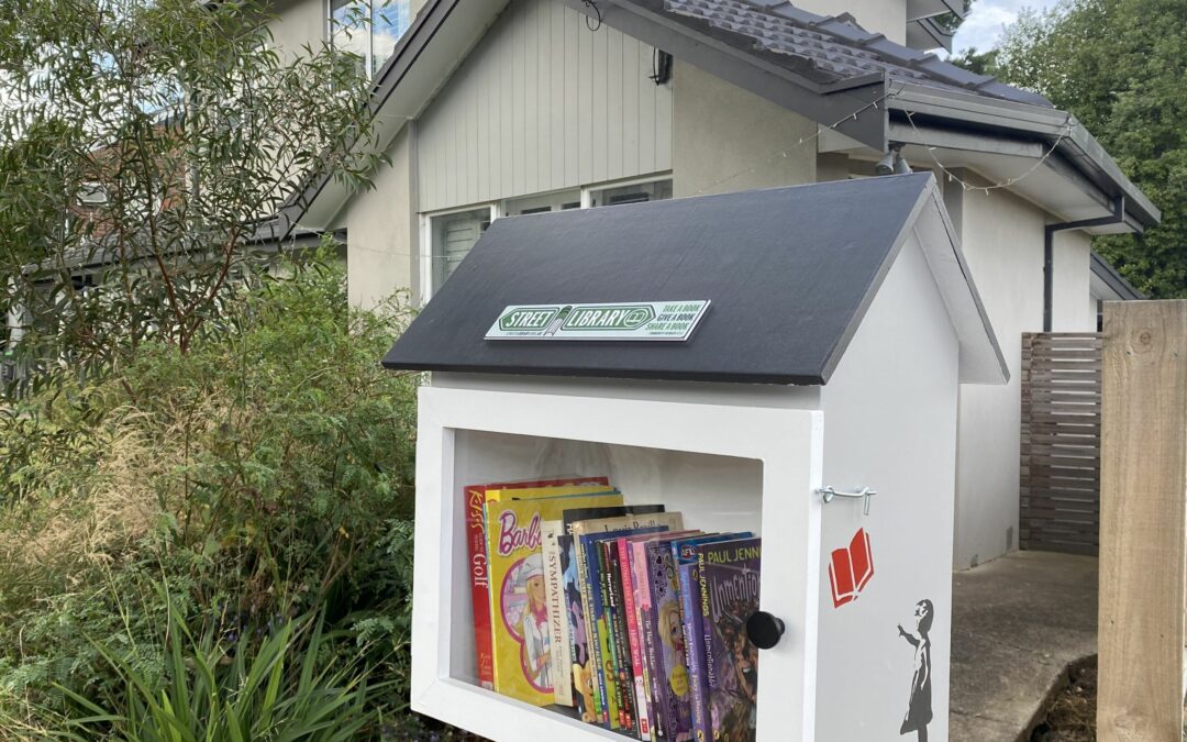 Tarcoola Drive Girl with Book Library