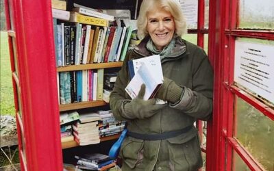 Duchess of Cornwall leaves copies of favourite books inside phone box Street Library