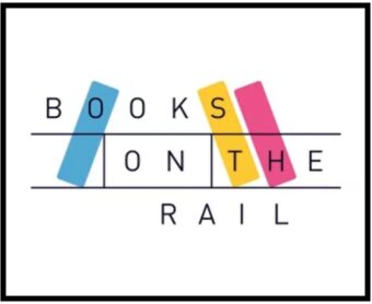 the logo for Books on the Rail