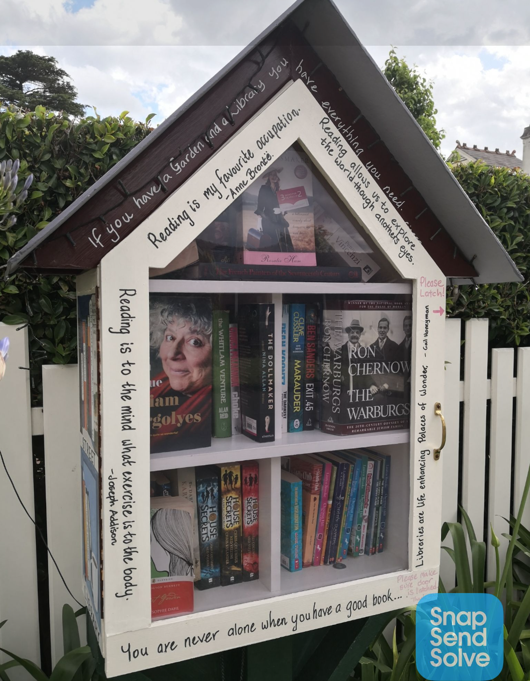 A Street Library structure at Norfolk Road, North Epping.
