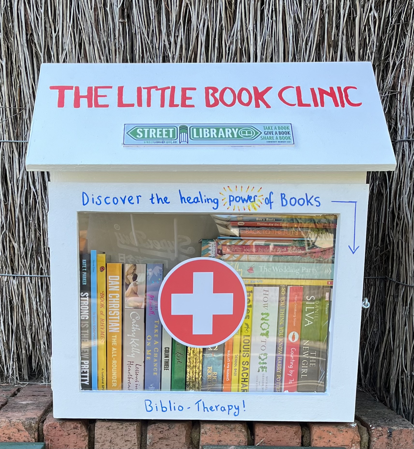 A one-off Street Library inspired by Doctor Dolittle's Pushmi-Pullyu.
