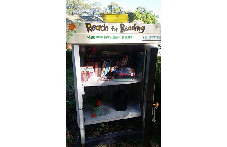 Reach for Reading - a home-made Street Library