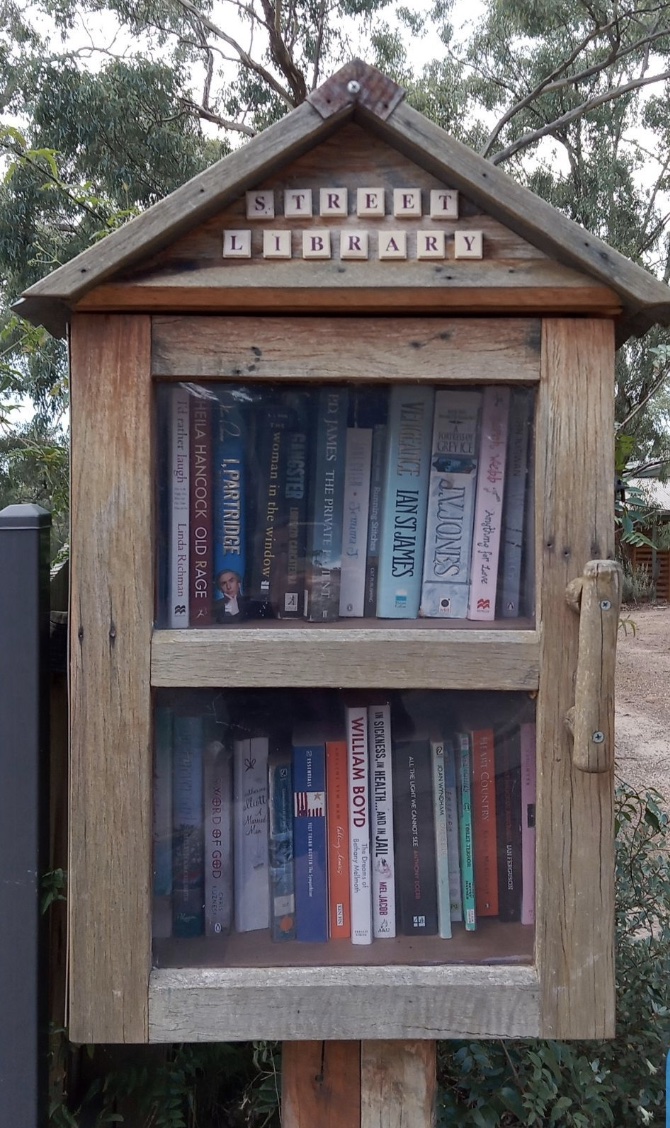 A bespoke Street Library on Luck Street in Eltham, VIC.